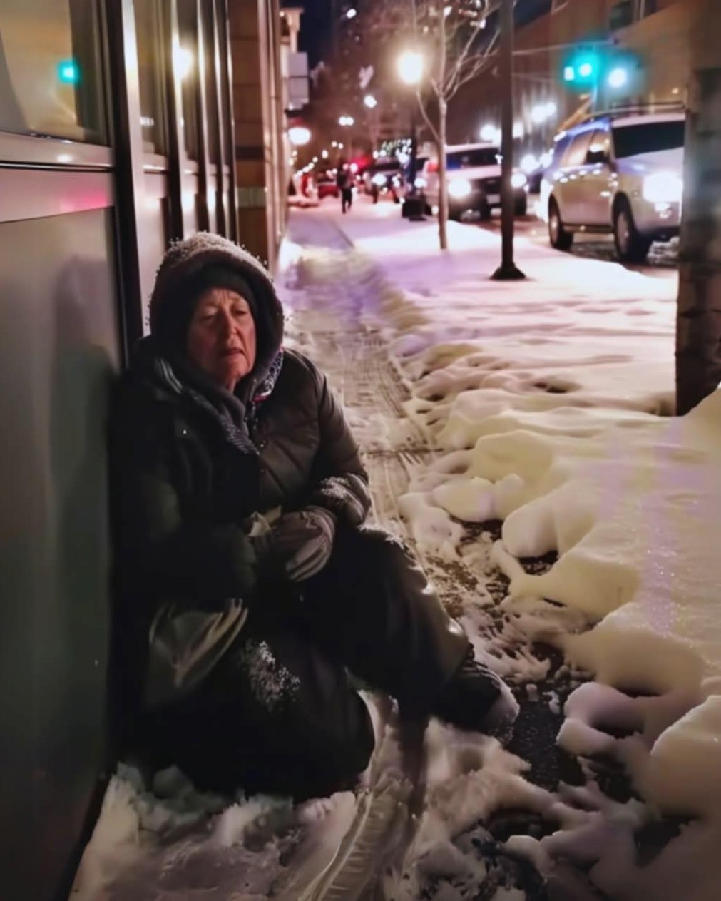 Encontré a una anciana junto al camino en una Nochebuena nevada y la traje a casa. Por Positivityoflife