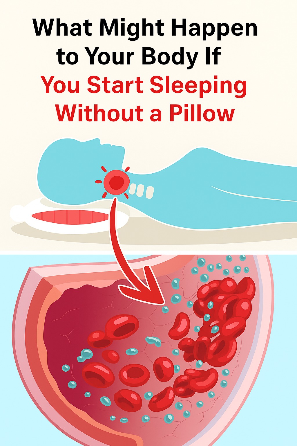¿Qué Podría Pasarle a Tu Cuerpo si Empiezas a Dormir sin Almohada?