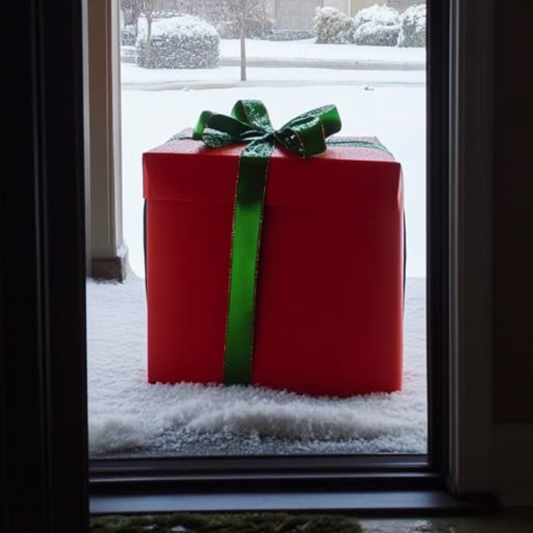 Encontré un regalo en la puerta de mi casa en Navidad — después de abrirlo, mi vida nunca volvió a ser la misma