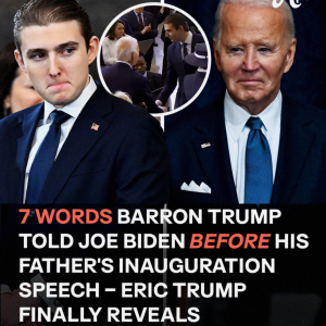 Eric Trump Finally Reveals What Barron Told Joe Biden Before Their Father’s Inauguration Speech