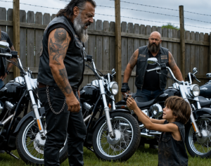 Un niño apareció en un club de motociclistas con un juguete viejo… y reveló que el líder era su abuelo