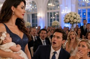 La invitó a su boda para burlarse de ella… pero no imaginó que llegaría con su hija recién nacida y las pruebas que lo destruirían
