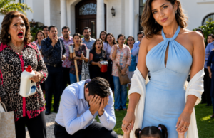 Mi suegra llegó con 50 familiares para reírse de mi “vecindad”, pero cuando se abrió el portón, todos soltaron el cloro de las manos