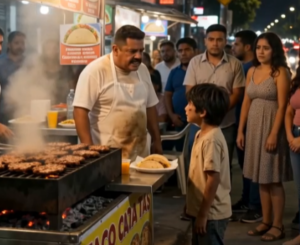 El niño hambriento pidió un taco… y todos lo humillaron frente al puesto
