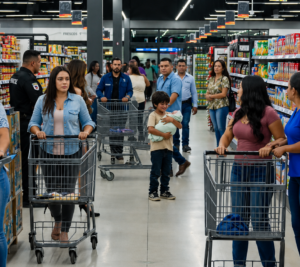 Un niño entró al supermercado con un bebé en brazos… y una mujer rica reconoció el brazalete de su hija desaparecida