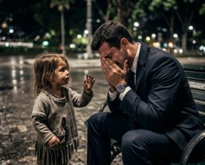 ¿Tú también tienes hambre? Le preguntó la niña de la calle al millonario… El secreto familiar que descubrieron te dejará helado