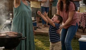 **Lors de notre barbecue familial, mon fils de quatre ans a demandé des frites. Ma mère a retiré l’assiette devant lui en déclarant : « Celles-ci sont pour mon véritable petit-fils. » Tout le monde a éclaté de rire. Sans dire un mot, je lui ai pris la main et nous sommes partis dîner ailleurs. Avant minuit, mon téléphone n’arrêtait plus de sonner. À chaque appel de ma mère, je répondais toujours par le même mot : « Souviens-toi… »**