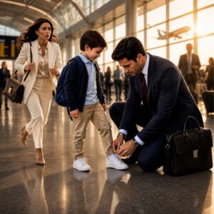 Un multimillonario perdió su vuelo para ayudar a un niño perdido, y aquella mujer cambió su vida para siempre.