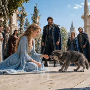 Todas las doncellas estaban aterradas ante el cachorro indómito del rey, hasta que una joven se sentó a su lado y cantó.
