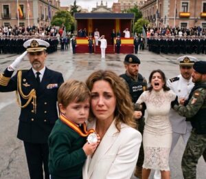 Fui con mi hijo de 8 años a sorprender a mi marido en Rota, y el guardia me frenó mientras él aparecía tras el cristal con Claudia a su lado. Había dejado una orden: «Que no entre mi esposa; hoy está aquí mi pareja». No lloré: llevé a Mateo al coche y ordené retirar todo apoyo. A las 8:34, tres abogados abrieron una carpeta que Álvaro nunca había visto.