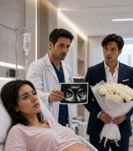 Desperté en cuidados intensivos y vi a mi marido entrar con rosas blancas mientras el médico sostenía la ecografía de los gemelos que ya no tendría. En una grabación escuché a su ex decir: “Si sale mal, nadie podrá reclamar ese patrimonio”. No lloré: pedí el divorcio y llamé a mi abogada. Entonces el médico pronunció un nombre que convirtió aquella traición en algo mucho peor: Elena Ferrer.