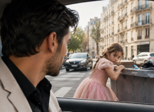 Parado en un semáforo, vi a una niña con las manos temblorosas sacar comida de la basura y pensé que solo necesitaba ayuda. Entonces me miró y dijo: “Mi mamá desapareció, pero me dejó esto para usted”. Dentro de su mochila había contratos, facturas y una advertencia. Suspendí la firma sin explicar nada; cuando la niña entró a la sala y señaló a uno de los presentes, todos quedaron en silencio.