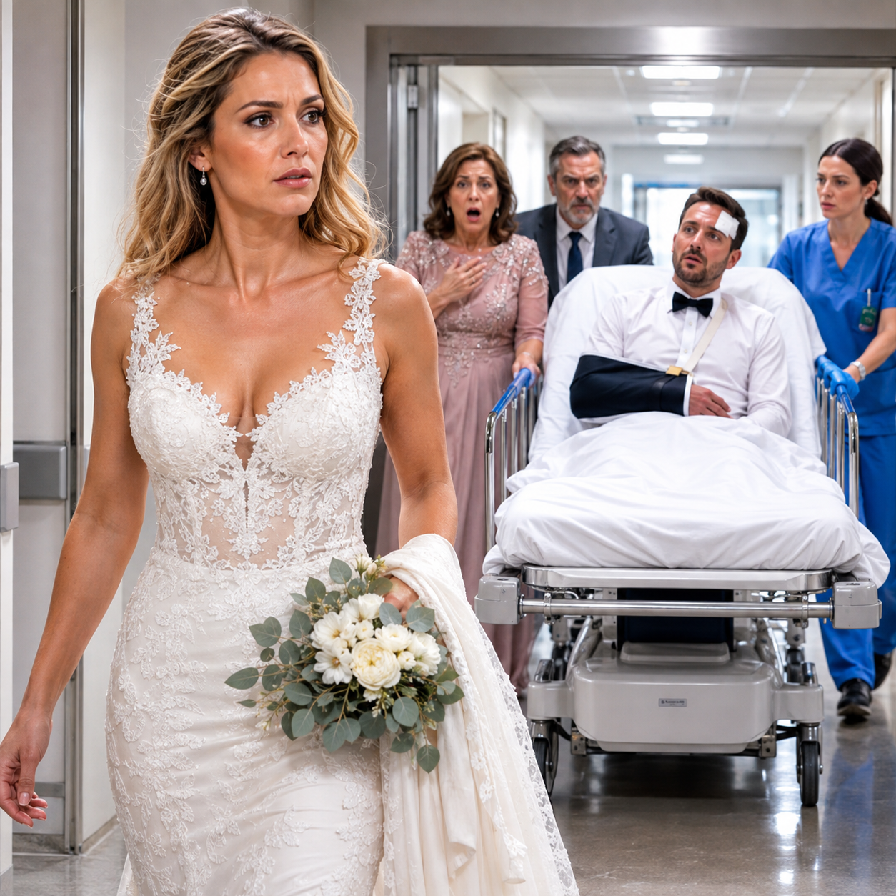 Mi esposo esperó hasta después de la boda para mostrar quién era realmente: llegó borracho, lanzó un vaso al suelo y trató de golpearme mientras decía: “Nadie te va a defender aquí”. Se equivocó. Me defendí y terminó esa noche en urgencias, rodeado por sus padres furiosos. Yo solo recogí mis cosas con calma, hasta que mi suegra mencionó el terreno de mi madre y entendí que aquello nunca había sido solo una pelea matrimonial.